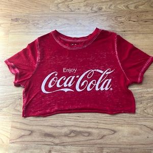 Tiny see through t-shirt.